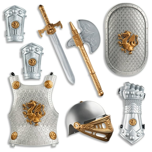 Set Knight Armor Dress Up America Medieval para niños