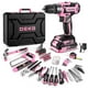 thumbnail image 1 of Juego De Herramientas Taladro Eléctrico Inalámbrico De 20 V Pink Dkmt186 Gp, 1 of 3