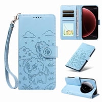 Funda Billetera Foxdock Compatible Con Xiaomi 15 Ultra, Diseño Perrito Tierno, Ranuras Para Tarjetas Y Soporte Plegable