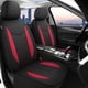 thumbnail image 2 of Funda de asiento de coche CAROMOP de neopreno impermeable para coche, negro/rojo, 2 of 6