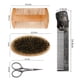 thumbnail image 5 of Juego de 4 peines para barba Revolution Beard Comb & Beard Brush para hombre: cepillo de cerdas naturales de jabalí y peine de madera de peral de doble acción con estuche de viaje de terciopelo., 5 of 8