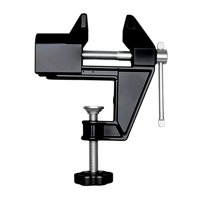 Ioensy - Mini Banco De Trabajo Con Abrazadera De Tornillo De Banco Para Manualidades, Trabajos Pequeños, Metalistería, Color Negro