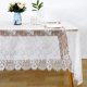 thumbnail image 2 of Juego de 2 manteles de encaje B-COOL 152 × 305 cm blanco, 2 of 7