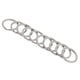 thumbnail image 3 of 10 Unids Acero Inoxidable O Anillo Deportes Llavero Hebilla Titular Camping Plata 28mm, 3 of 5