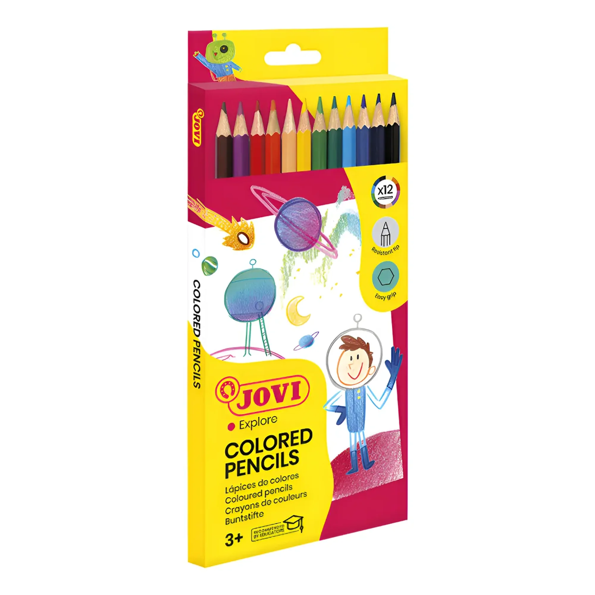 Jovi Lapices De Colores Hexagonales 12 Colores