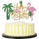 thumbnail image 1 of Adorno para pastel palasasa 16 cm Flamenco con purpurina ¡Feliz cumpleaños!, 1 of 5