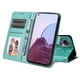 thumbnail image 5 of Funda tipo cartera FOXDOCK para OPPO Reno 7Z , diseño girasol en relieve, cuero PU, cierre magnético, soporte y tarjetero, 5 of 5