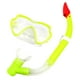 thumbnail image 2 of Snorkel Mask Set Máscara De Buceo De Fácil Respiración Para Nadar Deportes Acuáticos Amarillo, 2 of 5