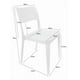 thumbnail image 2 of Pack 4 Sillas De Comedor Plásticas Minimal Blanco Dvp, 2 of 3