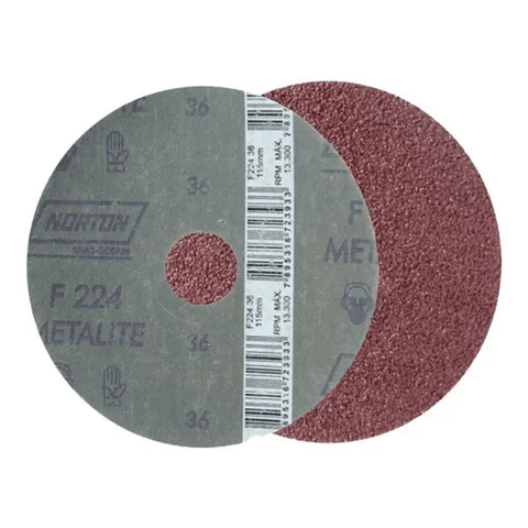 Disco Fibra Desbaste Abrasivo Norton F224 G36 115X22Mm 4 1/2