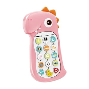 Bothyi - Mini Teléfono Juguete Dinosaurio Teléfono Juguete Teléfono Móvil Juguete Para Niño Preescolar Rosa