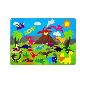 Bothyi - Tablero Ocupado De Fieltro Material Didáctico Para Edades De 1 A 5 Años Avión Coche Juguete Viaje Dinosaurio Sol