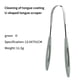thumbnail image 1 of 1PC Tongue Scraper Cleaner Surgical Grade Pro Eliminate Bad Breath Stainless Steel Metal Tongue Brush Dental Kit For Adults, 1 of 3