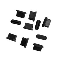 Bothyi - 10 Tapones Antipolvo Para Puerto De Carga Usb Tipo C, Protectores Pequeños, Color Negro