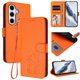 thumbnail image 2 of Samsung Galaxy S24 FE Funda Billetera con Estampado de Gato, Naranja, 2 of 6
