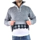 thumbnail image 3 of Sweater Frizado Tejido Hombre Cuello Alto Cierre Colores 2092, 3 of 3