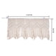 thumbnail image 2 of Cortinas De Puerta Ventana Colgante De Pared Paneles De Cortina Divisor De Habitación Boho Decoración De Boda Fondo Boho Cocina Valance (blanco De Marfil 52w X 21h), 2 of 3
