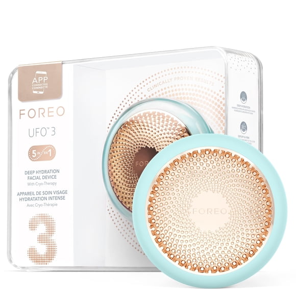 Spa facial FOREO UFO 3 Hidratador profundo para la cara Azul Ártico