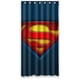 thumbnail image 1 of Cortina de ducha con la firma de Superman, juego de cortinas de baño con ganchos, tamaño 36 x 72 pulgadas, 1 of 3