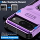 thumbnail image 4 of Funda Armada para Google Pixel 8 con Tapa Deslizante y Soporte Magnético Giratorio Morado, 4 of 5