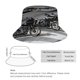 thumbnail image 2 of Harley Davidson Sombrero bucket para adultos, gorra de protección solar, sombrero de pescador plegable para viajes al aire libre, pesca y actividades de verano, 2 of 6