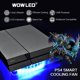 thumbnail image 4 of Almohadilla de refrigeración WOWLED con ventilador LED USB RGB inalámbrico, 4 of 8