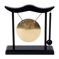 Magideal - Gong De Escritorio, Gong De Viento, Instrumento De Percusión De Mesa, Decoración Del Hogar, Arte, Pequeñas Artesanías Decorativas Con Soporte Y Mazo D