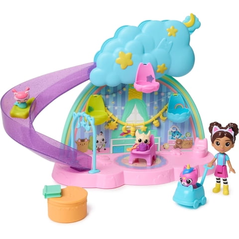 Casa De Muñecas Dreamworks Gabby'S Dollhouse Sala De Juegos Kitty Care Ear Purrfect