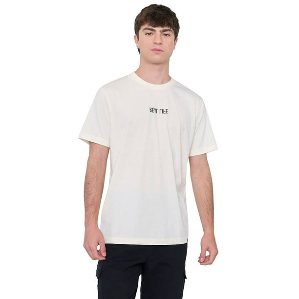 Polera Hombre Fun Texto Blanco Corona