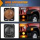 thumbnail image 5 of Luz de posición lateral Nilight 8 LED lente ahumado ámbar para Jeep Wrangler, 5 of 8