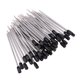 thumbnail image 4 of Paquete de 50 recambios de la pluma de la muestra de la muestra de la pluma del gel de la pluma del Rollerball del metal de 1m m, 7cm negro, 4 of 5