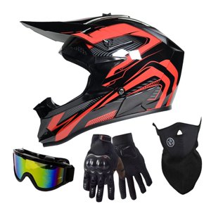 Ioensy - Casco De Bicicleta De Cara Completa Resistencia Al Impacto Transpirable Carretera Bicicleta De Montaña Casco L