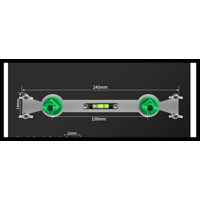 Magideal - Dispositivo De Nivelación De Grifo, Herramienta De Instalación De Plomería Para Baño, Llave En Ángulo Multifunción A Prueba De Óxido, Llave De Reparac