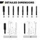thumbnail image 4 of Juego de 8 Cuchillas para Cincel de Talla en Madera YUCHENGTECH, 4 of 8