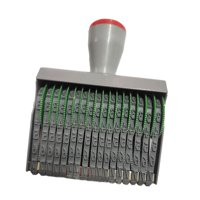 Magideal - Sello De Goma Con Números, Sello De Numeración De 17 Dígitos, Ruedas Accs, Rodillo Rodante, Sello De Fecha Para Fecha, Papelería, Fabricación De Tarje