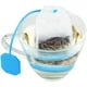 thumbnail image 3 of Paquete de 6 infusores de té de silicona, reutilizables y seguros, con filtro colador para bolsitas de té de hojas sueltas, en seis colores., 3 of 8