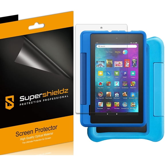 Protector de pantalla Supershieldz para Fire 7 Kids, pack de 3, 7 pulgadas, PET