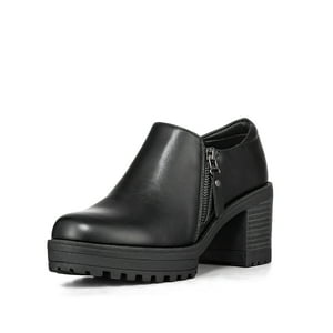 Botin Casual Mujer Negro Eco Cuero Formal Weide Qbm11
