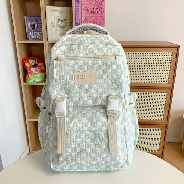Schoolbag for girls junior high school students, high school students, large capacity casual simple backpack