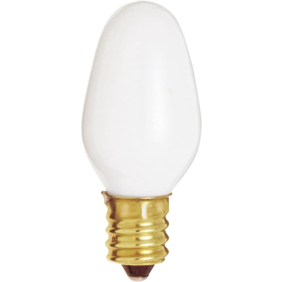 Bombilla Satco S4726 con base de candelabro, 7 W, 120 V, blanca