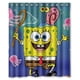 thumbnail image 1 of Cortina de ducha de Bob Esponja, juego de cortinas de baño con ganchos, tamaño 60 x 72 pulgadas, 1 of 3