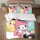 thumbnail image 1 of Kuromi Soft 3D Printed Duvet Cover Bedding Set with Comforter Cover 3 Piece Set, 1 of 5