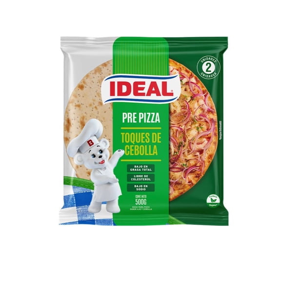 Masas Para Pizza Toques De Cebolla 2 Un, 500 g