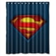 thumbnail image 1 of Cortina de ducha con el logotipo de Superman, juego de cortinas de baño con ganchos, tamaño 60 x 72 pulgadas, 1 of 3