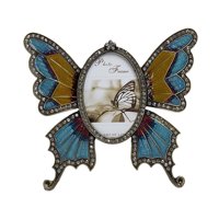 Magideal - Marco De Fotos Retro, Soporte De Exhibición De Imágenes De Mariposa, Marco De Metal Ornamental Para Decoración De Mesa De Boda Y Dormitorio 3 En