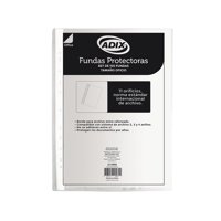 Fundas Protectoras Plasticas Transparente Oficio 100 Un Adix
