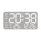 thumbnail image 4 of Reloj De Pared Digital Con Visualización De Fecha Del Mes De La Semana Para Oficina, Aula, Dormitorio, Concha Blanca, 4 of 5