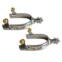 Ioensy - 2 Piezas De Espuelas De Caballo Occidental Antiguas Con Engranaje Giratorio Para Equipo De Botas