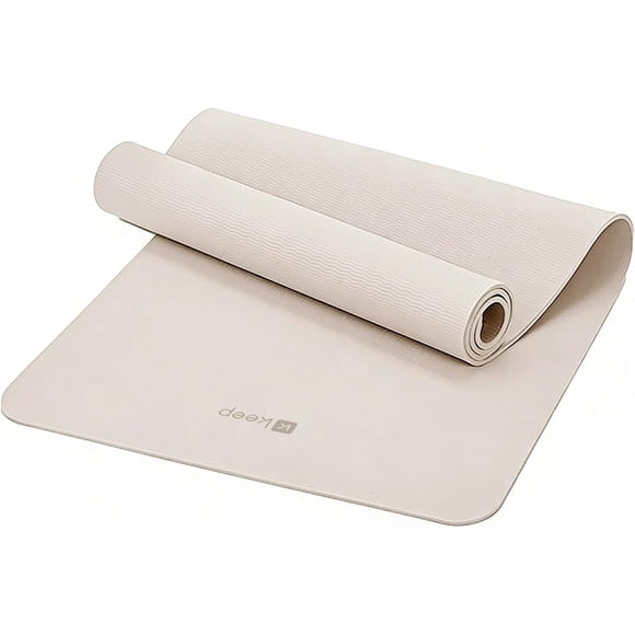 Keep 72 x 24 TPE Yoga Mat Non Slip, 1/4 Inch 6 mm Exercise