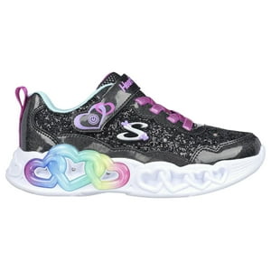 Zapatillas Urbanas Skechers Infinite Heart Lights Infantil | 303752L-Bktq - Talla 31